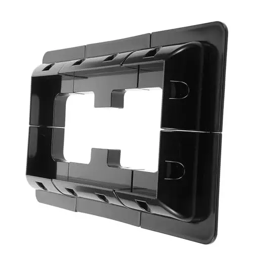 Produktbild: JECOMPRIS 1 Satz Solar-Photovoltaik-Halterung Halterung für Solarpanel Halterungen für Dachgepäckträger Solaranlagenhalterung Boot Solarhalterung Halterung für Wohnmobil-Solarpanel Abs Black
