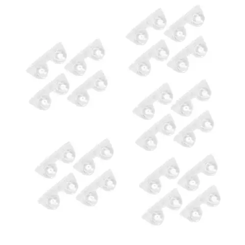 Produktbild: JECOMPRIS 20 Stk Organisieren Von Kastenrollen Mini-schwenkrollen Mit Klebefunktion Kleberäder Drehrollen Mülleimer-lenkräder Selbstklebende Lenkrollen Mini-lenkrollen Abs Einwegrad Koffer