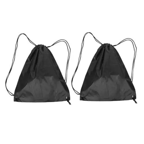 Produktbild: JECOMPRIS 2 Stück Fahrradhelm Tragetasche Für Reisen Kordelzug Sporttasche Turnbeutel Rucksack Für Herren Schutzhelm Tasche Fitnessstudio Kordelzug Taschen Tragbare Helmtasche