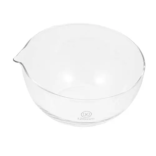 Produktbild: JECOMPRIS 3St Abdampfschale Glasschale Kristallisationsbecken Labor runde Verdampferschalen runder Verdampferbehälter runden Rührschüssel Glaswaren Container Glaskugel