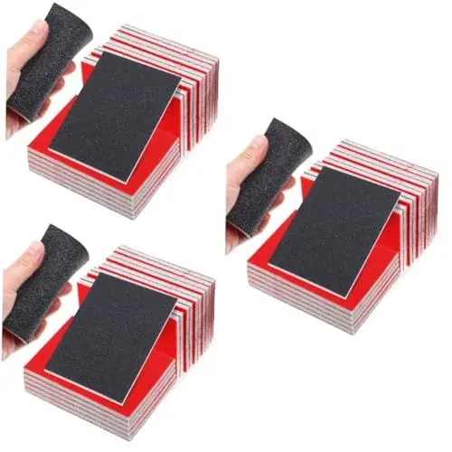 Produktbild: JECOMPRIS 3 Sätze Auto Schleifpapier Schleifklötze Für Bastelarbeiten Schwamm Schleifpads Sandpapier Schwammschleifen Schleifschwamm Schleifschwämme Beflockungssand 20 Stück * 3