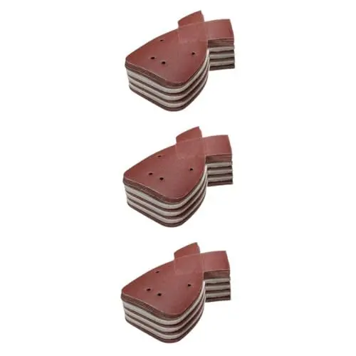 Produktbild: JECOMPRIS 3 Sätze Sandpapier Schleifpapier San Disc Schmirgelpapier Set Selbstklebende Schleifscheiben Schwingschleifer Schleifer Ersatzpad Schleifscheiben Mit Körnung Rot 60 Stück * 3