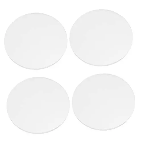 Produktbild: JECOMPRIS 4 Sätze Acryl Sockelbefestigungen LED Lichtpaneel Sockel Projekttafel Aufkleber Film Bilderrahmen Klare Deckenleuchte Unterputz Leuchtenrahmen Doppelseitiges 4 Stück * 4