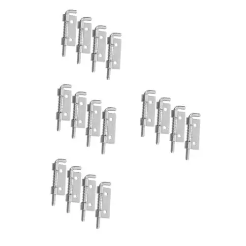 Produktbild: JECOMPRIS 4 Sätze Bolzen Laufriegelverschluss Federbelasteter Türriegel Sicherheits-riegelriegel Federbelasteter Riegel Für Tor Schranktürverriegelung Silver Rostfreier Stahl 4 Stück * 4