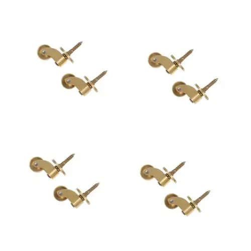 Produktbild: JECOMPRIS 4 Sätze Lenkrollen Für Möbel Kart Universal-lenkrollen Schwenken Platte Pavillon Furniture Gliders Ersatzteile Für Gartenmöbel Hochleistungsrad Möbelrolle Kupfer Golden 2 Stück * 4