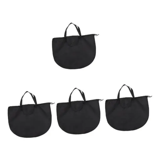 Produktbild: JECOMPRIS 4 Stück Helmtasche helmbeutel motorradhelm Tasche Motorradhelmbox Organizer zur Aufbewahrung von Handtaschen Helmträger Helmhalter Tasche für Helm tragbare Tasche Polyester Black