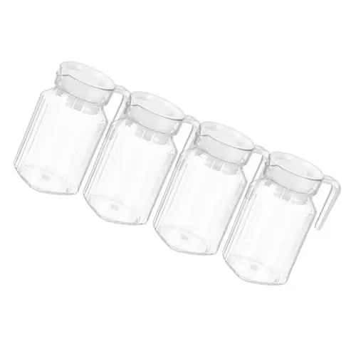 Produktbild: JECOMPRIS 4 Stück Kaltwasserflaschen Wasserkocher Wasserkrüge Wasserkrug Wasserkrug Für Wasserkocher Krug Für Getränke Fruchtsaft Wasserkocher Krug Mit Ausguss Getränkespender