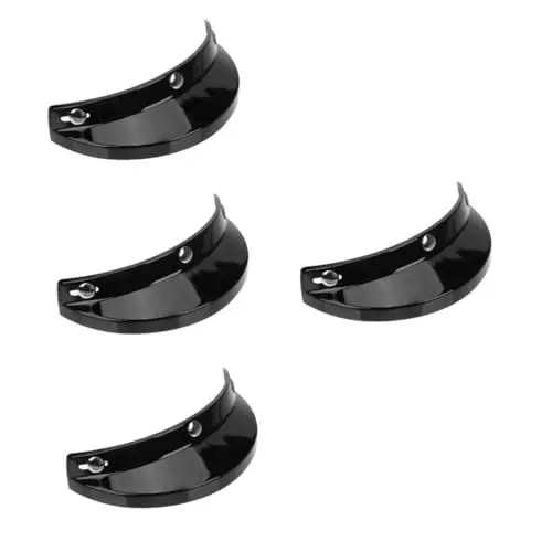 Produktbild: JECOMPRIS 4 Stück Outdoor-helmvisier Helm-sonnenschutz Skihelm Mit Visier Fahrradhelm Regenschutz Retro-helm Sonnenschutz Für Auto Kappe Visier Auto Visier Plastik Black