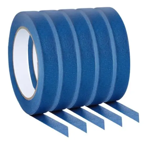 Produktbild: JECOMPRIS 5 Rollen Auto-klebeband Klebeband Für Automobile Modellabdeckband Lieferungen Von Autolacken Papier Klebeband Dünnes Klebeband Künstlerband Auto Klebeband Malerbänder Farbband Blue