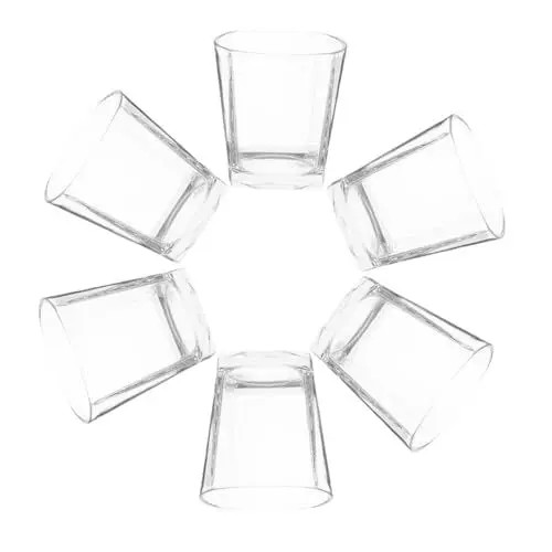 Produktbild: JECOMPRIS 6stücke Teiliges Set Whisky Becher Transparente Cocktail Gläser Für Partys Ktv Und Zuhause Stilvolle Whiskey Tumbler Für Besondere Anlässe