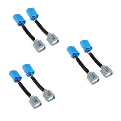 Produktbild: JECOMPRIS 6 Stück 9004 9007 H13- Anhänger Zopf H13-buchse Anhängerkabelbaum Autoverkabelungsanschlüsse Scheinwerfer Zopf Spleiß Auto Outlet H13 Kabelbaum Keramik Die Glühbirne