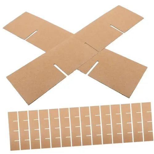 Produktbild: JECOMPRIS 6 Stück Umzugskarton-Trennwände Aus Pappe Glas-Trennwände Für Umzugskartons Für Weingläser Karton-Fächer Trennwände Passend Für 40 6 X 30 5 X 30 5 Cm Große Kartons (Karton Nicht