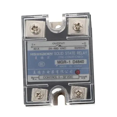 Produktbild: JECOMPRIS Halbleiterrelais solid state relais temperatur steuerung aluplatte control premium einphasig einphasige DC-Steuergeräte einphasiges DC-Steuergerät DC-Kühlkörper Polycarbonat Black