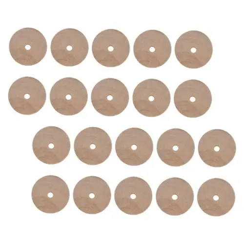 Produktbild: JECOMPRIS Holzhandwerk 20st Log-rad Räder Holzreifen Mit Profil Holzspielzeug-lkw-räder Bastelt Holzräder Räder Für Spielzeugautos Holz Diy-bastelräder Hölzern Miniatur Modell Bastelmaterial