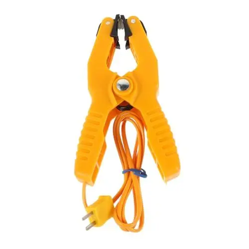 Produktbild: JECOMPRIS Temperaturtester Thermoelement-Rohrschelle Typ K Rohrklemmenthermometer K-Typ Thermoelement HVAC Temperaturklemme Rohrschelle für Temperaturfühler Klammer für HVAC-Rohre PVC Orange