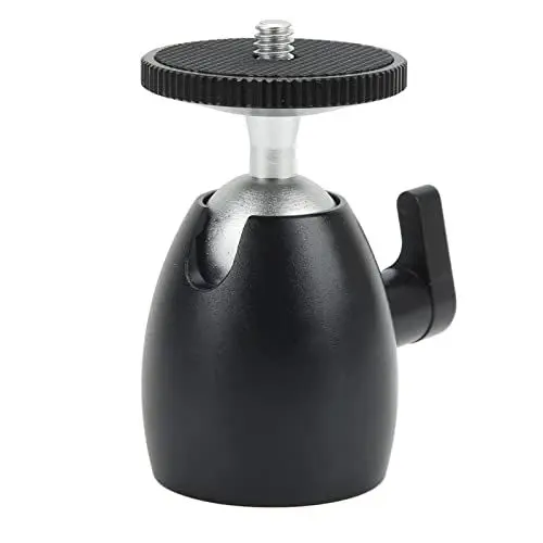 Produktbild: Jectse -Kugelkopf, 360 Grad Drehbarer Panorama-Kugelkopf, 1,4 Stativschraubenkopf für Kameras, Camcorder, Smartphone, LED-Videoleuchte, Mikrofon, Maximale Belastung 2 Kg, 4,4 Lb