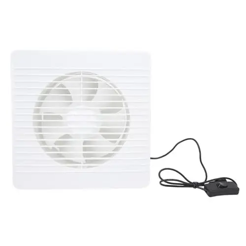 Produktbild: Jectse Solar-Abluftventilator, Einfach zu Bedienender Ventilator mit Solarpanel-Antrieb. Solarbetriebenes ABS für Hühnerstall (6 Zoll)