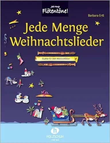 Produktbild: Jede Menge Weihnachtslieder: Duette für zwei Altblockflöten