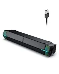 Produktbild: Jeecoo PC Lautsprecher M20, Computer Lautsprecher mit RGB Gaming Monitor Lautsprecher USB Lautsprecher für Pc Laptop （Bluetooth+USB