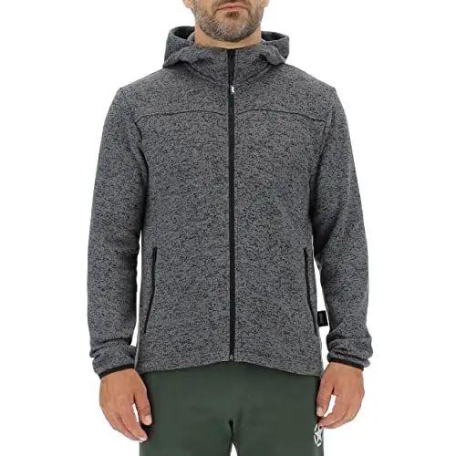 Produktbild: JEEP O102558-G557 J MAN HOODED TRICOT FLEECE JACKET W/Zipped Pockets J22W Dark Grey Melange XL