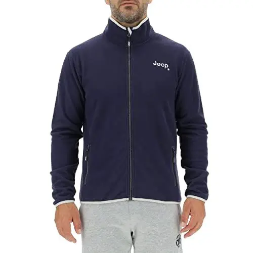 Produktbild: JEEP O102564-K876 J MAN POLAR FLEECE JACKET W/Zipped Pockets J22W Deep Blue/Light Gray S