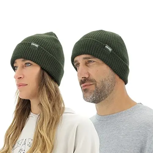 Produktbild: JEEP O102600-E849 J Ribbed Tricot HAT with Cuff J22W Unisex Nordic Green Uni