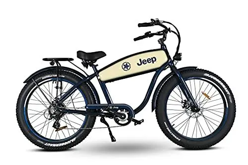 Produktbild: Jeep E-Bikes Unisex – Erwachsene CR 7005 E-Bike, Blau, 26 inches