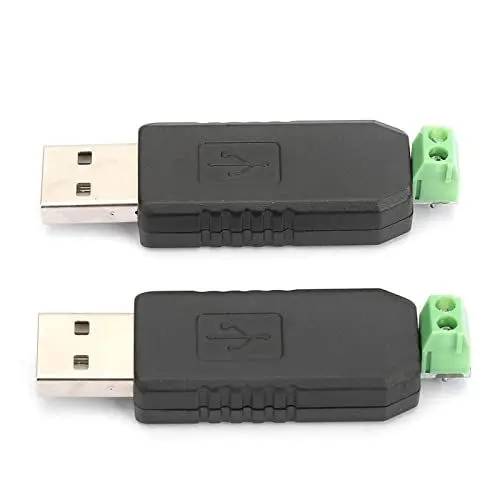 Produktbild: 2 Stück USB-zu-RS485-Konverter-Adaptermodul – Hochwertige RS485-Karte für Datenkommunikation – Überwachen Sie das Lesen und Schreiben von Daten – Ideal für Win8/Win7//XP/Vista