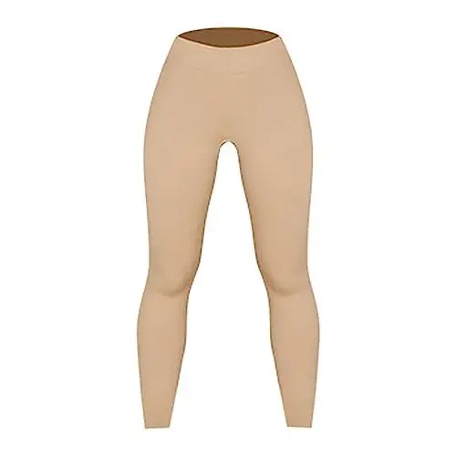 Produktbild: Jeggings Schwangerschaft Damen Four Seasons Atmungsaktive Nahtlose Yoga-Kleidung Fitnessanzug Sport Yoga Lange Hosen Glitzer Leggings Damen (Beige, S)