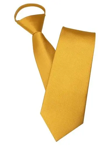 Produktbild: JEMYGINS Herren Reißverschlusskrawatte Gelb Krawatte - Eleganter Look in Sekundenschnelle