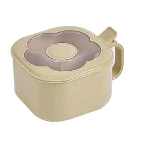 Produktbild: Jenngaoo Blumengewürzdosen, 4 Fächer, Küchengewürzbehälter mit Löffel Gewürzbox-Set mit Deckel exquisites Blumenform-Design für Zucker Salz Pfeffer