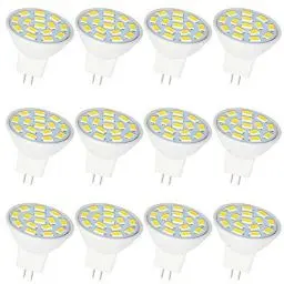 Produktbild: Jenyolon MR11 GU4 LED Lampen neutralweiß 2.5W, 12V, 4000K, 300Lm, Ersatz für 20-25W Halogenlampen Glühlampen, GU4 MR11 LED Leuchtmittel Birne Spot Licht, 120°Abstrahlwinkel, 12er Pack