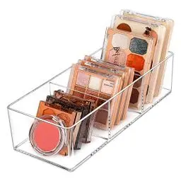 Produktbild: JessLab Schubladen Organizer, 3-Fach Acryl Make-up Organizer Kosmetik Aufbewahrung Schmuck Display für Schreibtisch Kleiderschrank Badezimmer Waschtisch Arbeitsplatte Transparent