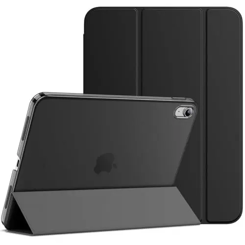 Produktbild: JETech Hülle für iPad (A16) 11./10. Generation (2025/2022), Dünn Ständer Harter Rücken Abdeckung Schutzhülle mit Auto Schlafen/Wachen (Schwarz)