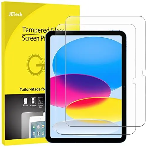 Produktbild: JETech Schutzfolie für iPad (A16) 11./10. Generation (2025/2022), Panzer Schutz Glas Folie Displayschutz, HD Klar, 2 Stück