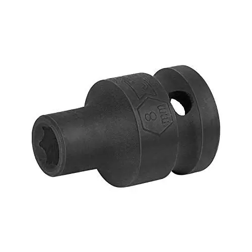 Produktbild: Jetech 1/2 Zoll Antrieb 8mm Schlagschraubereinsatz, Chrome Molybdenum Alloy Steel, 6-Point Hex Shallow Socket für Ratschen, Torque Electric Wrenches, Metric