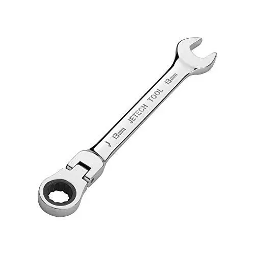 Produktbild: Jetech 13mm Flexibel Ringschlüssel Ratsche und Maulschlüssel, Industriequalität Flex-Ratschenschlüssel, Cr-V, metrisch