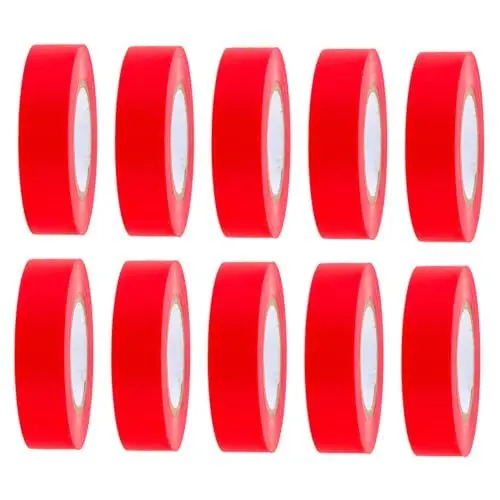 Produktbild: JEWEDECO Isolierband in Industriequalität 10er-pack Breite Isolierbänder Reibungsarm Hitzebeständig 20-m-rolle Für Elektriker