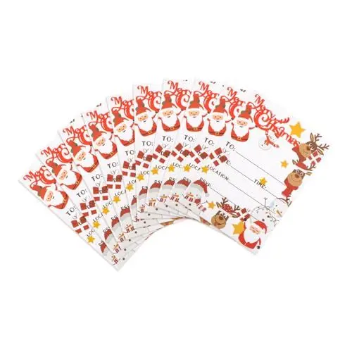 Produktbild: JEWEDECO 10st Einladungskarten Festival-segenskarten Weihnachtsgeschenkkarte Weihnachtskarte Einladungszubehör Nachrichtenkarten Einladung Geschenkkarte Einladung Zu Geschenkkarten Papier