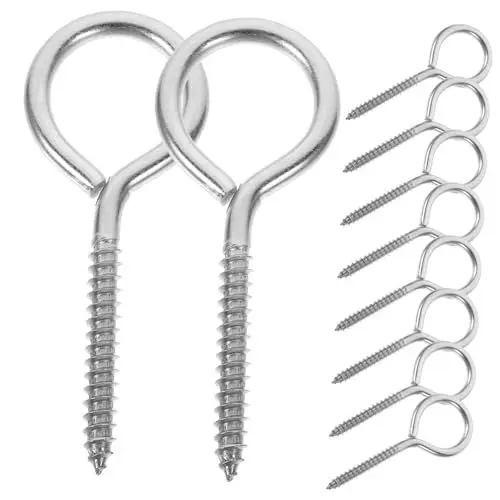 Produktbild: JEWEDECO Ösenschraube Bastelösenschraube Ösenschraube Haken Öse Spike Metallschrauben Schraube