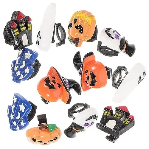 Produktbild: JEWEDECO Schuhschnallen-clips 12 Stück Dekorative Schuhschnallen-clips Aus Kunstharz Für Damen Flache High Heels Freizeitschuhe Halloween