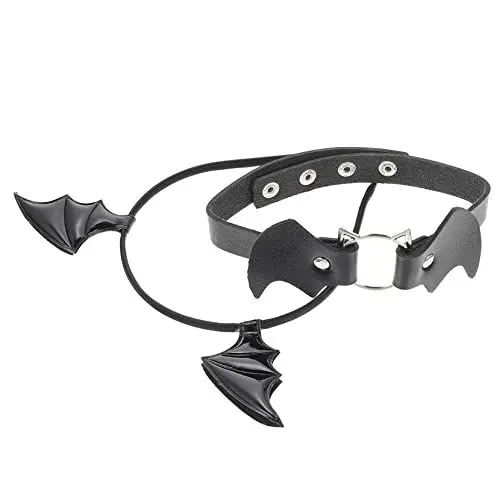 Produktbild: JEWEDECO 1 Satz fledermaus stirnband kragen Halloween-Fledermaus-Kopfbedeckung Fledermausflügel Haarreifen halloween haarschmuck halloween kopfschmuck Halloween Stirnband Frauen Black