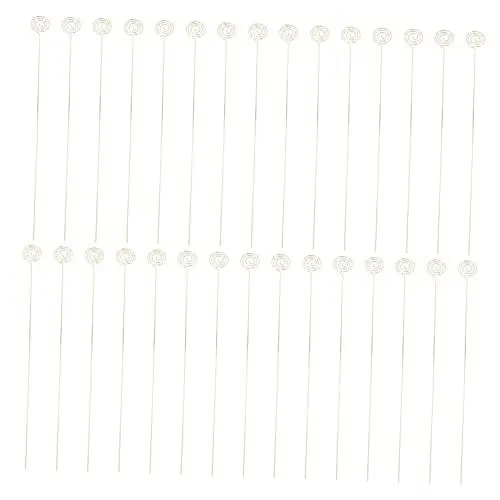 Produktbild: JEWEDECO Tischkartenhalter mit Blumenmuster 30 Stück Basis-Nachrichtenhalter elegantes knotenförmiges Display für Hochzeiten