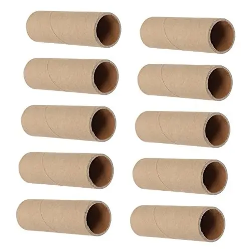 Produktbild: JEWEDECO 30 STK Runde Papierröhre Handwerkliche Röhren Versandrohre Aus Kraftpapier DIY Bastelröhren Balsam Zylinderrohre Aus Pappe Pappröhre Für Kinder Zylinderrohr Aus Pappe Verpackung