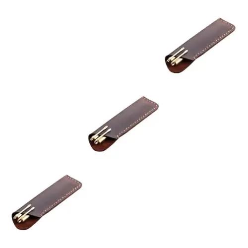 Produktbild: JEWEDECO 3st Stifthalter Stiftetuihalter Federmäppchenhalter Geschenktüten Aus Braunem Papier Retro-bleistifttasche Alte Bleistifttasche Stifthülle Stiftebeutel Zum Verschenken