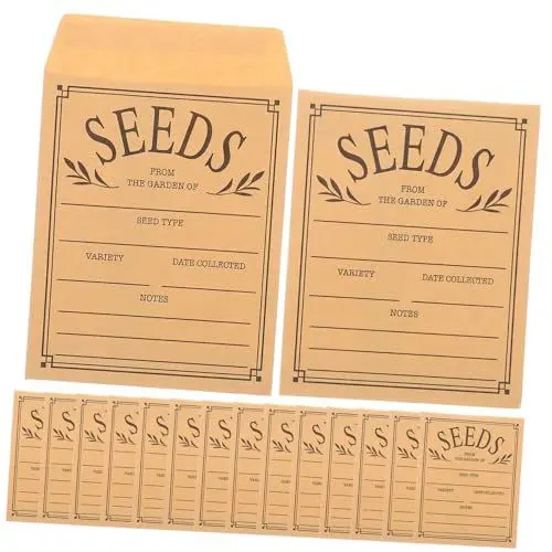 Produktbild: JEWEDECO 50 Stück Mini-umschläge Wiederverwendbare Papierpakete Zum Bepflanzen Kleiner Umschläge Anleitung