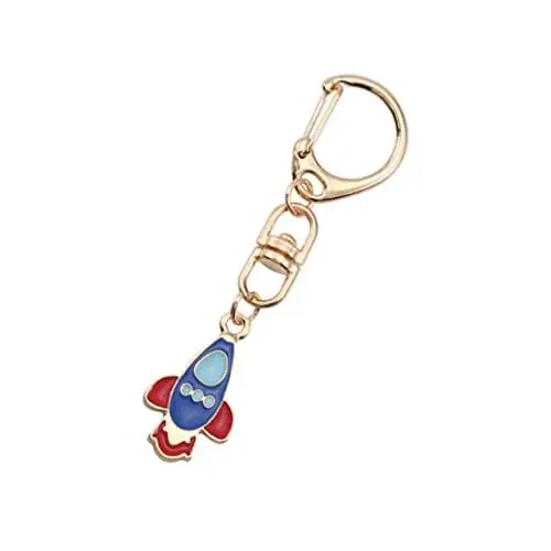 Produktbild: JEWEDECO Schlüsselanhänger-Set Aus Metall Kreatives Astronauten-Design 5-teilig Für Auto- Und Haustürschlüssel