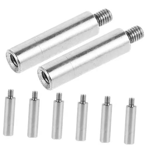 Produktbild: JEWEDECO 8stücke Musikbox Spindelverlängerungen Ersatzteile Für Musikbox Langlebige Erweiterungsstangen Für Diy-anwendungen Leichtes Metallmaterial Für Musikliebhaber