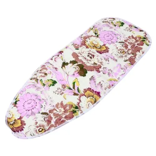 Produktbild: JEWEDECO Bügelbrettbezug mit Blumenmuster Rutschfester elastischer Rand leicht zu installierendes Material.