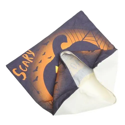 Produktbild: JEWEDECO Halloween Kissenbezug Halloween Kissenbezug Couchbezug Kürbismuster Kissenbezug Sofabezüge Dekokissenbezug Kürbisdrucke Kissenbezug Dekokissen Zubehör Polyester